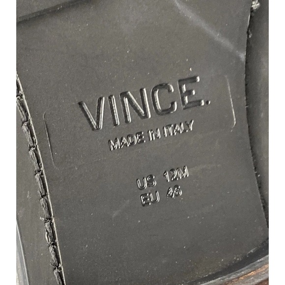 VINCE Chukka Boots Leather Black Made‎ In Italy Size 12 main image 7